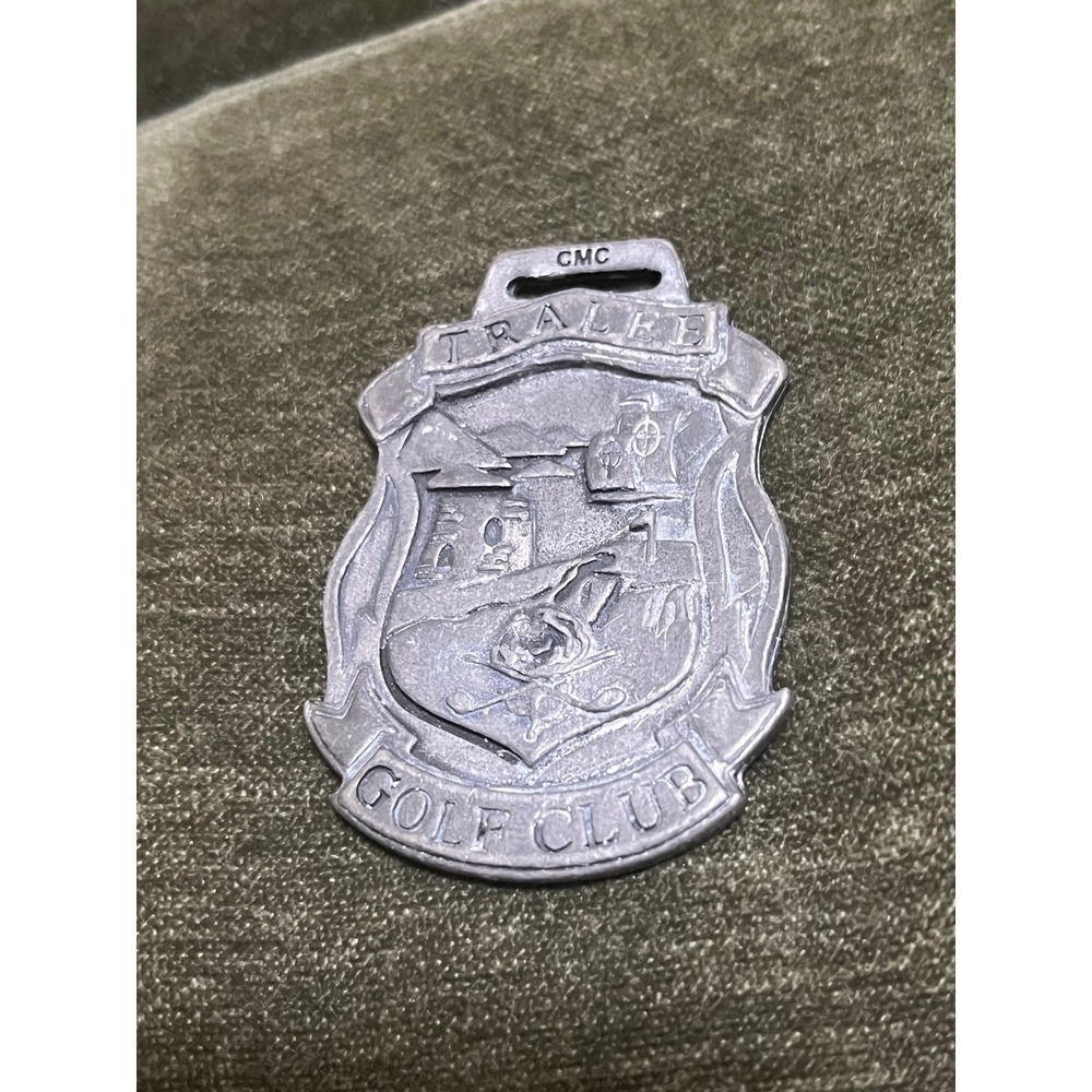 Vintage CMC Tralee Golf Club Pewter Bag‎ Tag Ireland
